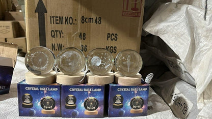 JugaadMart 3D Crystal Lamp Ball(Assorted Design)