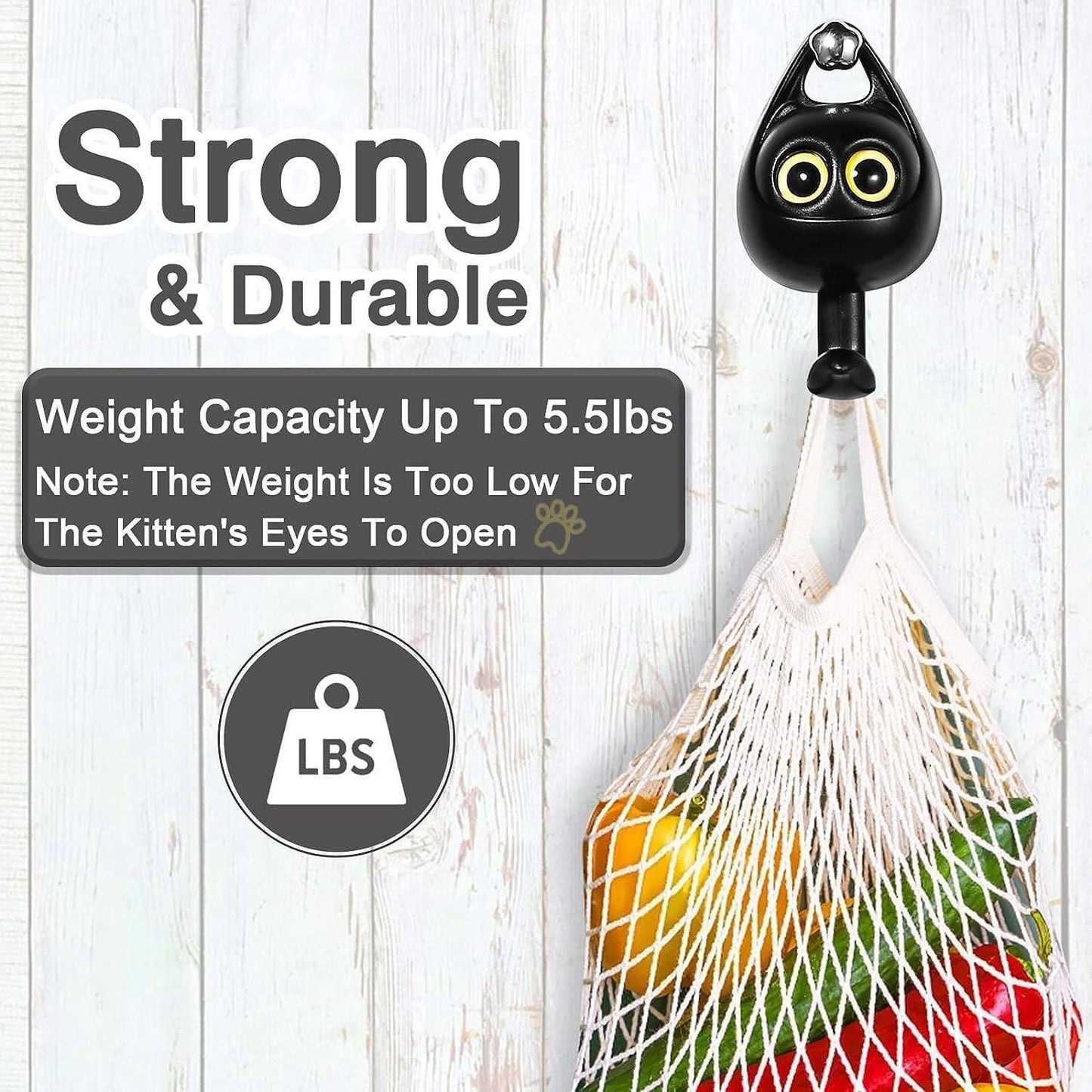 JugaadMart Cute Wink Hook Wall Hangers Key Hook for Wall - 2 Pcs