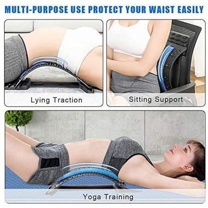 JugaadMart Back Pain Relief + Posture Corrector + Back Stretcher