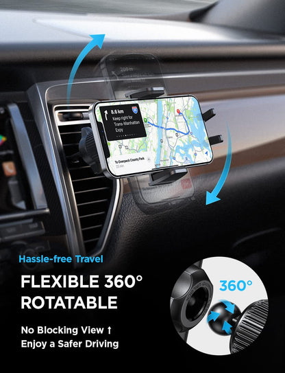 JugaadMart Car Mobile Holder For Dashboard Black 360 Rotation