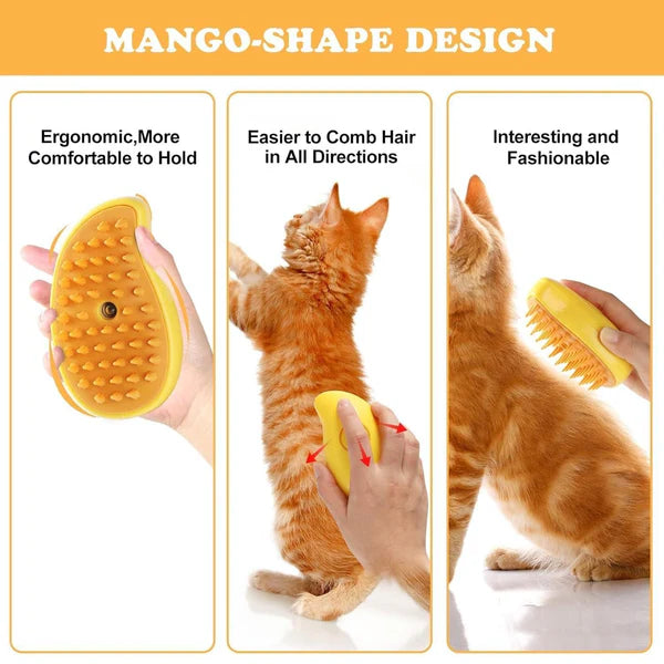 JugaadMart 3-in-1 Pet Mist Brush For Hair Removal 2.0