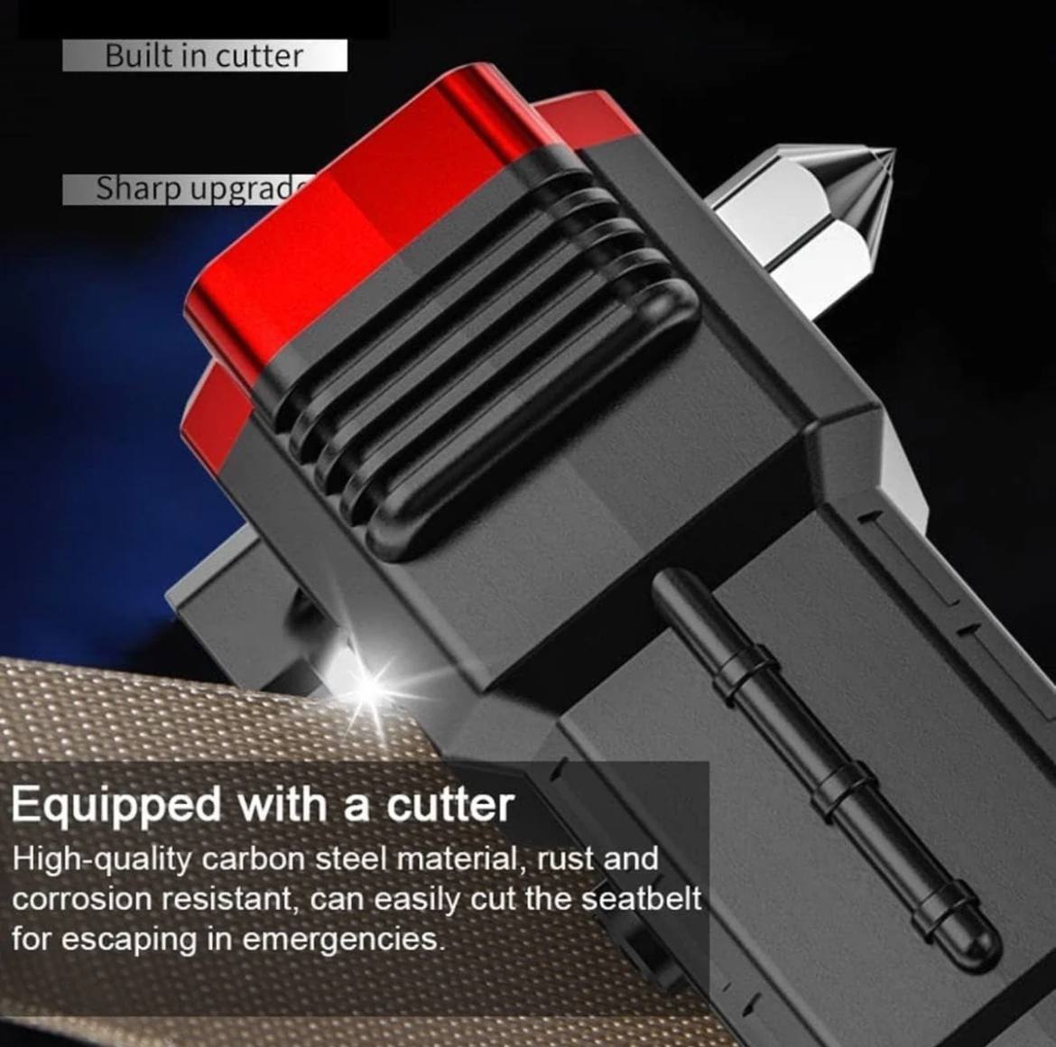 JugaadMart Emergency 8 in 1 Torch With Extreme Brightness, Built in sharp Hammer/Cutter, PowerBank, LED Flashlight And Magnet Adsorption